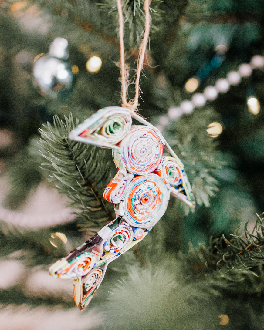 Quilled Paper Dolphin Ornament