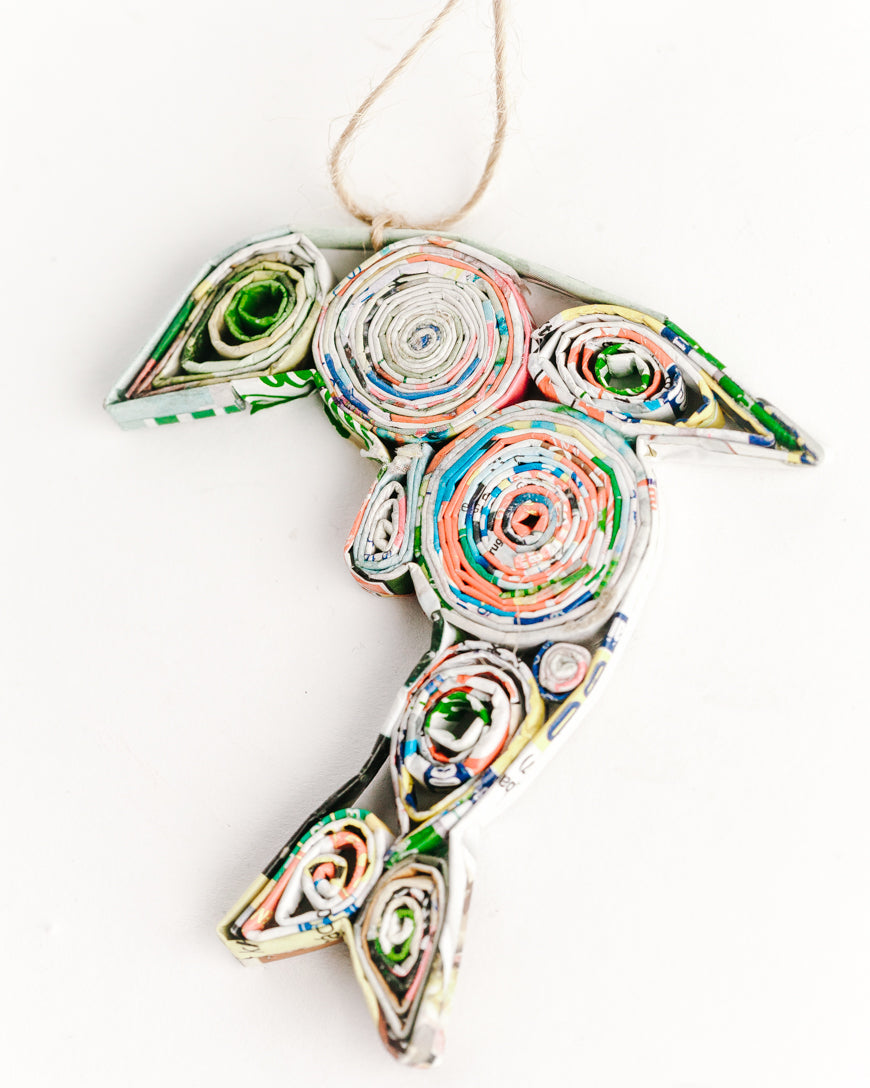 Quilled Paper Dolphin Ornament