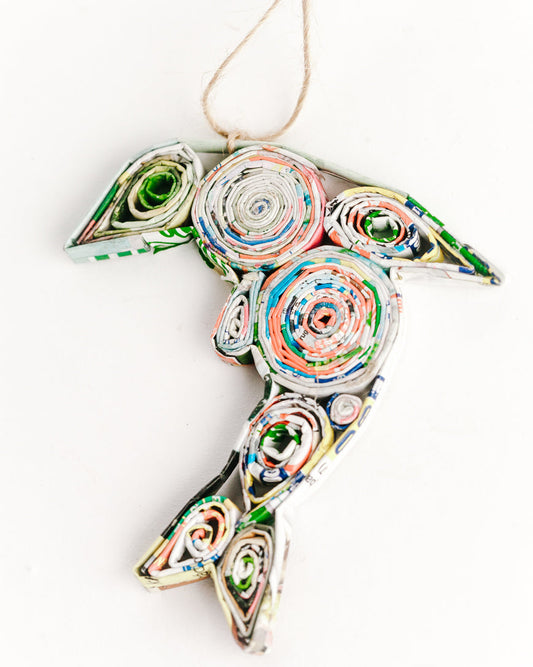Quilled Paper Dolphin Ornament